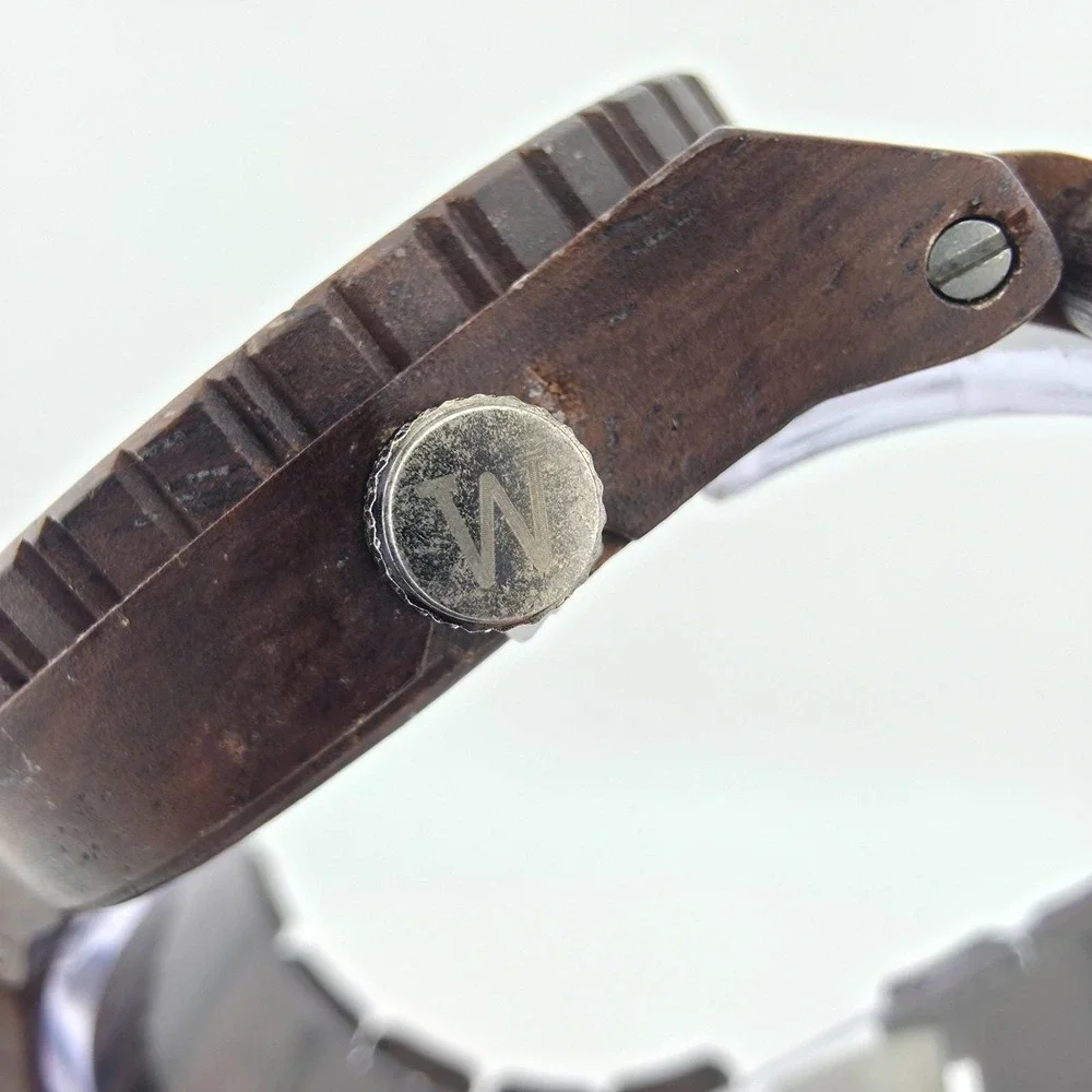 WEWOOD Arrow Nut Men's Watch 100% Natural Walnut Wood Stainless Steel Clasp 7